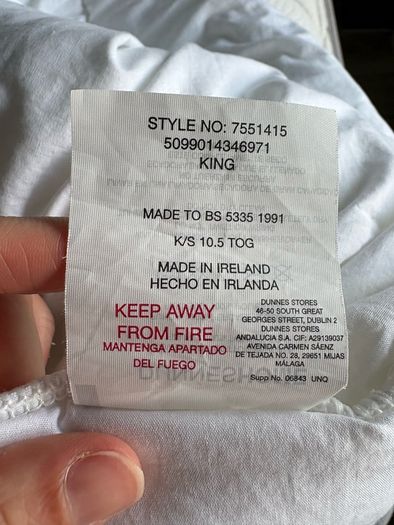 duvet 10.5