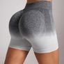 Seamless Ombre High-Waist Sports Shorts Image 7