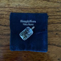 Vera Wang Large Silver Pendant