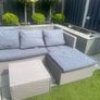 L shaped rattan couch with cushions. In great condition Image 4