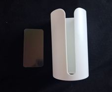 Brand New Space Saving Wall Mounted Plastic Bag Holdet With Scouring Pad Dispenser For Kitchen Or Bathroom - Colour - White - RRP - 2.49