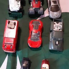 small selection of matchbox and hot wheels