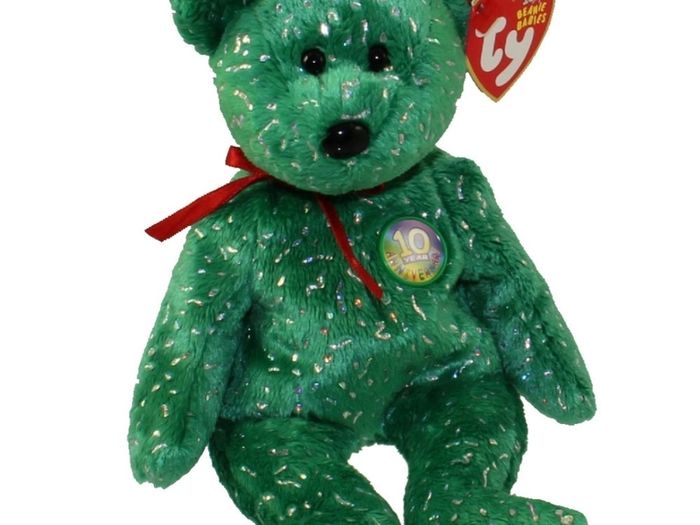 TY Beanie Baby Decade Bear - various colours
