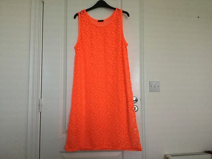 Dress beach bright coral sixe XL