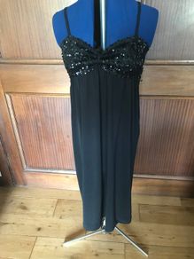 Black Sequin Dress - Size 12