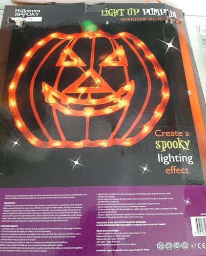 New Holloween pumpkin silhouette bunting and Skeleton