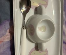 Miffy ceramic plate, egg cup & spoon