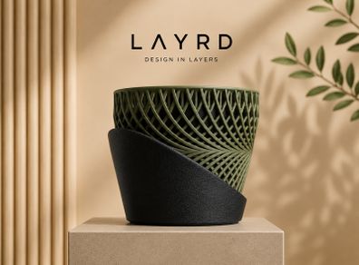 3D Printed Decorative Plant Pot