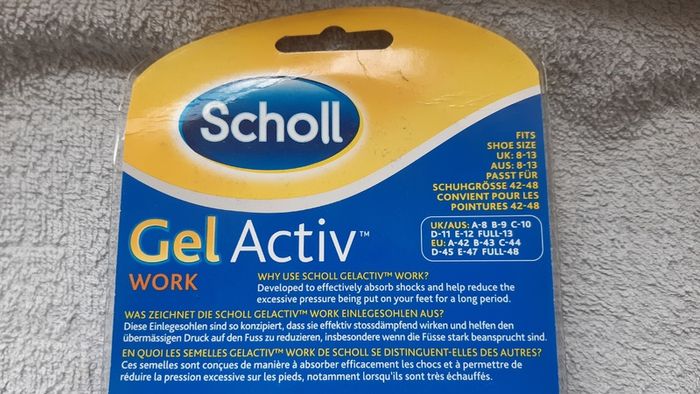 Scholl Gel Active Shoe Work Insoles