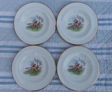 Arklow Pottery Tally Ho, 4 Equine Wall Plates