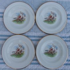 Arklow Pottery Tally Ho, 4 Equine Wall Plates