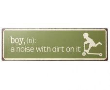 Fun metal sign