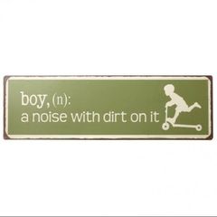 Fun metal sign