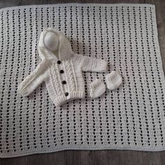 Beautiful handmade complete christening set