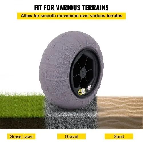 16" Replacement Sand Tires, TPU Cart Tires for Kayak Dolly, Canoe Cart and Buggy with Free Air Pump, 2-Pack