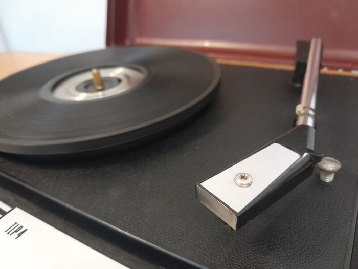 TELLUX TLP4/BSR portable record player. 3 Speed Turntable, 33, 45, 78 RPM. Vintage 1970's. Antique. Vinyl. 70's. Turntable.