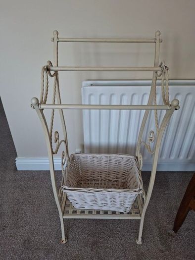 Towel holder and basket