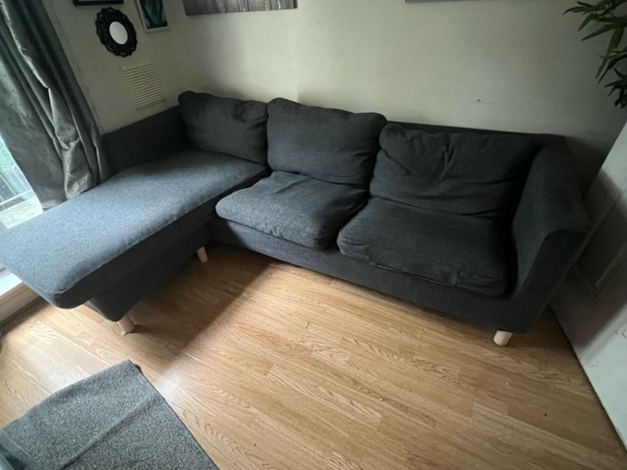 grey corner sofa