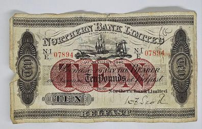 Northern Bank Limited 10 Pounds 1940