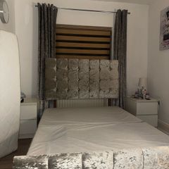 velvet bed frame