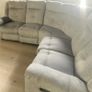 Grey corner sofa recliner couch Image 2