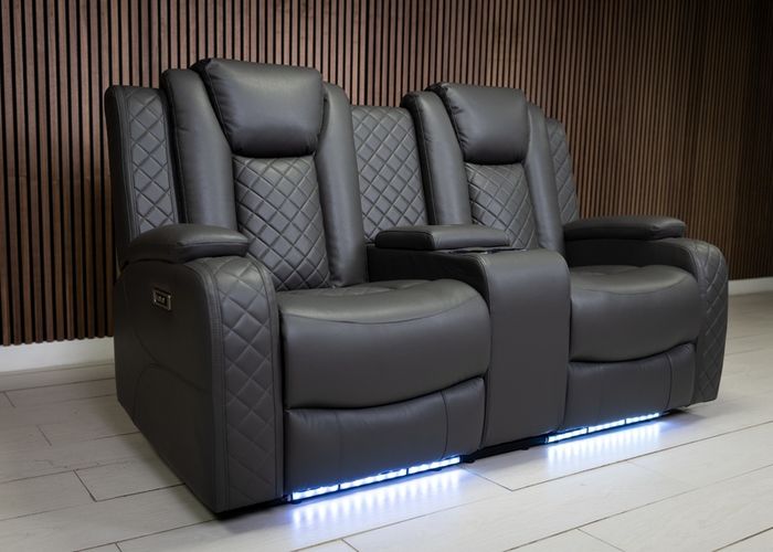 2 Seater Ashbyrne Electric Leather Recliner Sofa