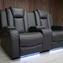 2 Seater Ashbyrne Electric Leather Recliner Sofa Image 2