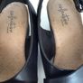 Clarks Ladies Black Leather Wedge Sandals Size 5.5 D Image 2