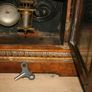 Victorian Walnut Shelf Clock. - (works well and keeps time) 9" x 5" H-9,4" Image 8
