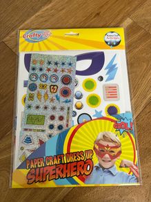 New - Paper Craft Dress Up - Superhero