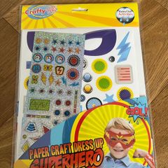 New - Paper Craft Dress Up - Superhero