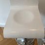 2 x Wooden stools with metallic base Image 2