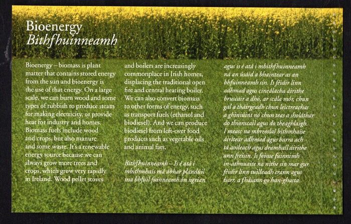 2011 Ireland Renewable Energy Prestige Commemorative Stamp Booklet Mint Never Hinged (MNH). Scans of contents show in advert.