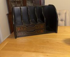 Vintage Oriental Style Desk Top Organiser