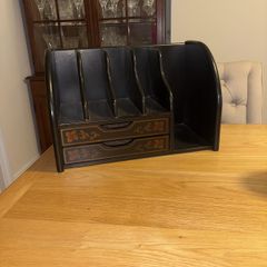 Vintage Oriental Style Desk Top Organiser