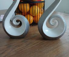 2 beautiful ceramic ornaments