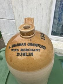 Antique Dublin stoneware bottle free postage