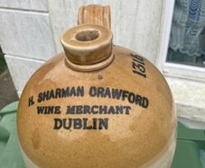 Antique Dublin stoneware bottle free postage