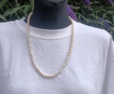 Baroque Pearl Necklace on Sterling Silver Closures