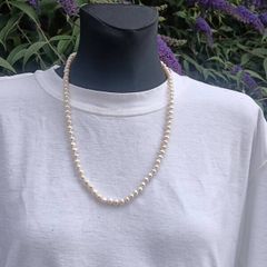 Baroque Pearl Necklace on Sterling Silver Closures