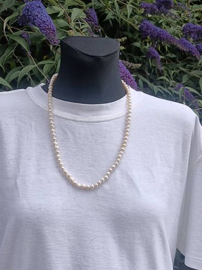 Baroque Pearl Necklace on Sterling Silver Closures