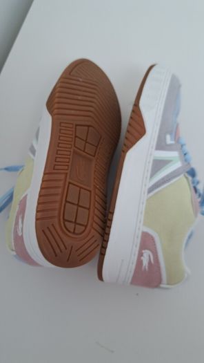 New Lacoste multicolour pastel suede shoes