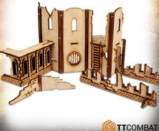 Warhammer 40k Tabletop Scenics Castletown walls