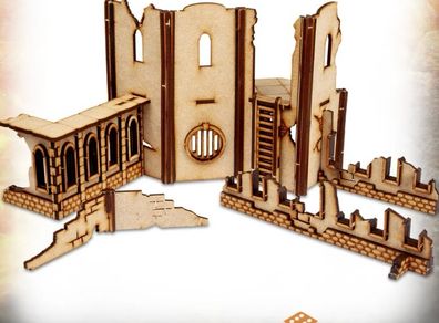 Warhammer 40k Tabletop Scenics Castletown walls