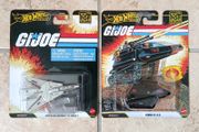 2x Hot Wheels Premium G.I. JOE Combat Jet Skystriker + Cobra H.I.S.S. GI G I G.I.JOE