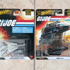 2x Hot Wheels Premium G.I. JOE Combat Jet Skystriker + Cobra H.I.S.S. GI G I G.I.JOE
