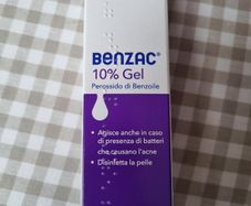 Acne gel benzoyl 10% skin treatment
