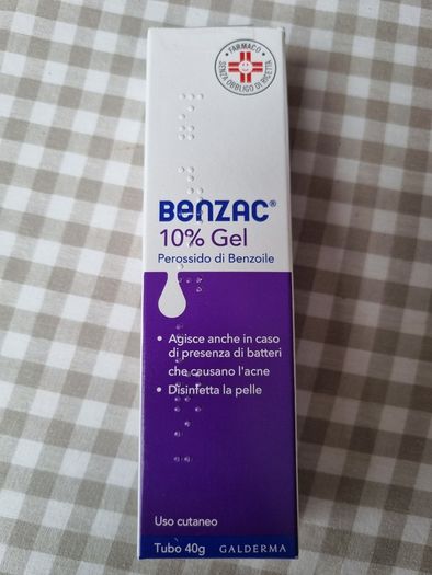 Acne gel benzoyl 10% skin treatment