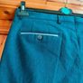 Men's 2 piece, Travis, jacket and trousers Teal suit. Slim fit. Worn oncen Image 7