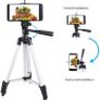 Camera Phone Tripod, 42 Inch Lightweight Aluminum Phone Tripod, Travel Tripod for Cellphone and Camera + Universal Smartphone Tripod Holder Mount + Carrying Bag Image 5